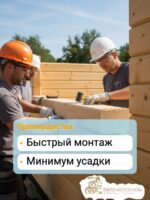 Брус профилированный сосна Шип-паз